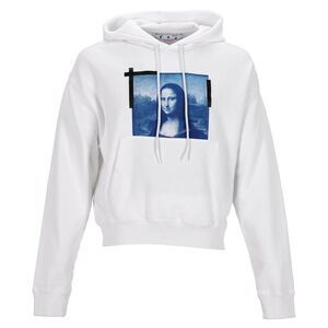Off-White Hoodie with Mona Lisa-Print